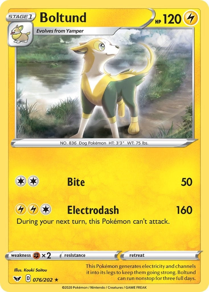 Image for Boltund (076) (076/202) (SWSH01: Sword & Shield Base Set) (SWSH01) - Pokemon