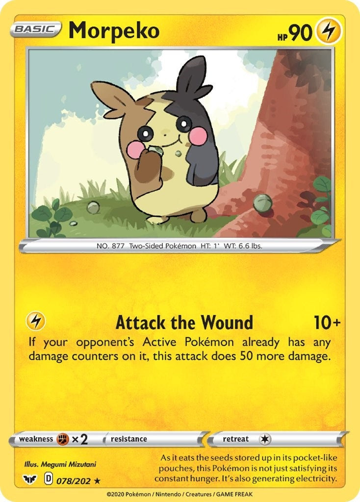 Image for Morpeko (078/202) (SWSH01: Sword & Shield Base Set) (SWSH01) - Pokemon