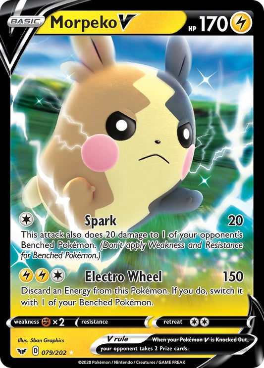 Morpeko V (079/202) (SWSH01: Sword & Shield Base Set)