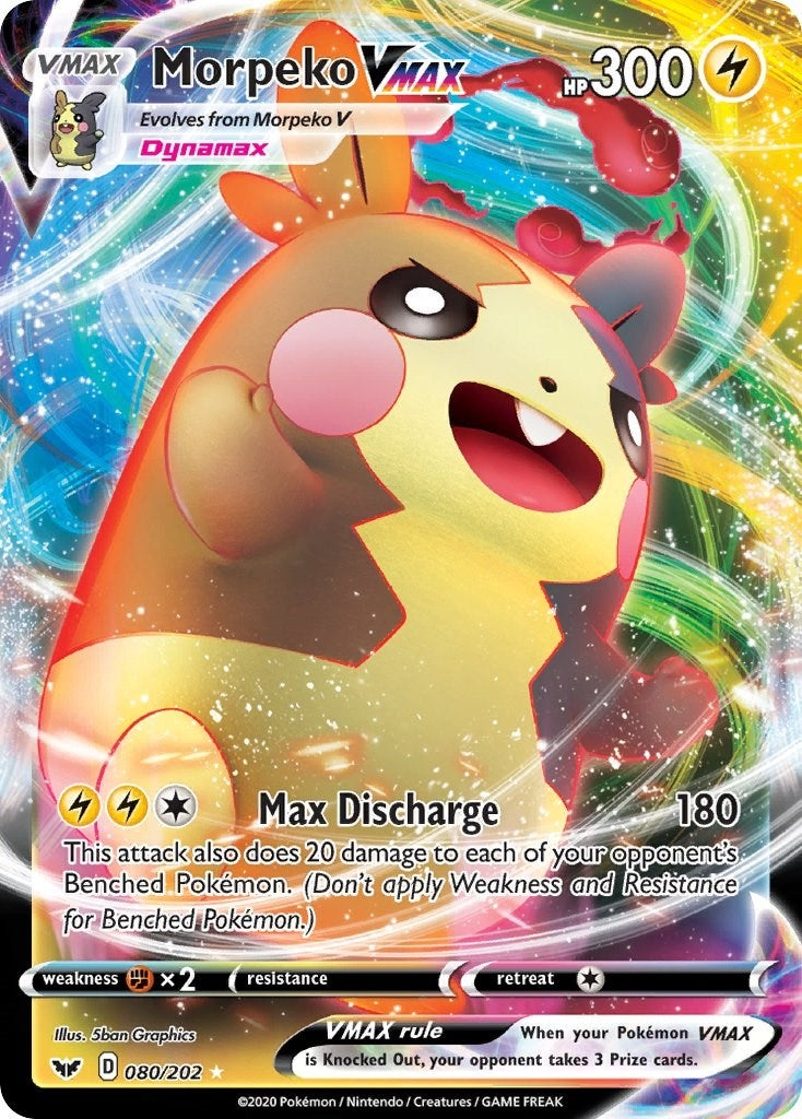 Image for Morpeko VMAX (080/202) (SWSH01: Sword & Shield Base Set) (SWSH01) - Pokemon