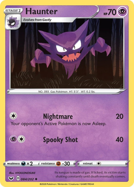 Image for Haunter (084/202) (SWSH01: Sword & Shield Base Set) (SWSH01) - Pokemon