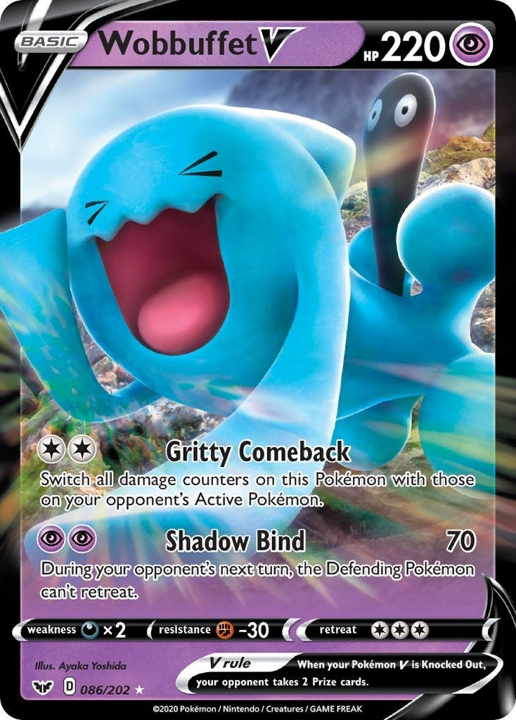 Image for Wobbuffet V (086/202) (SWSH01: Sword & Shield Base Set) (SWSH01) - Pokemon