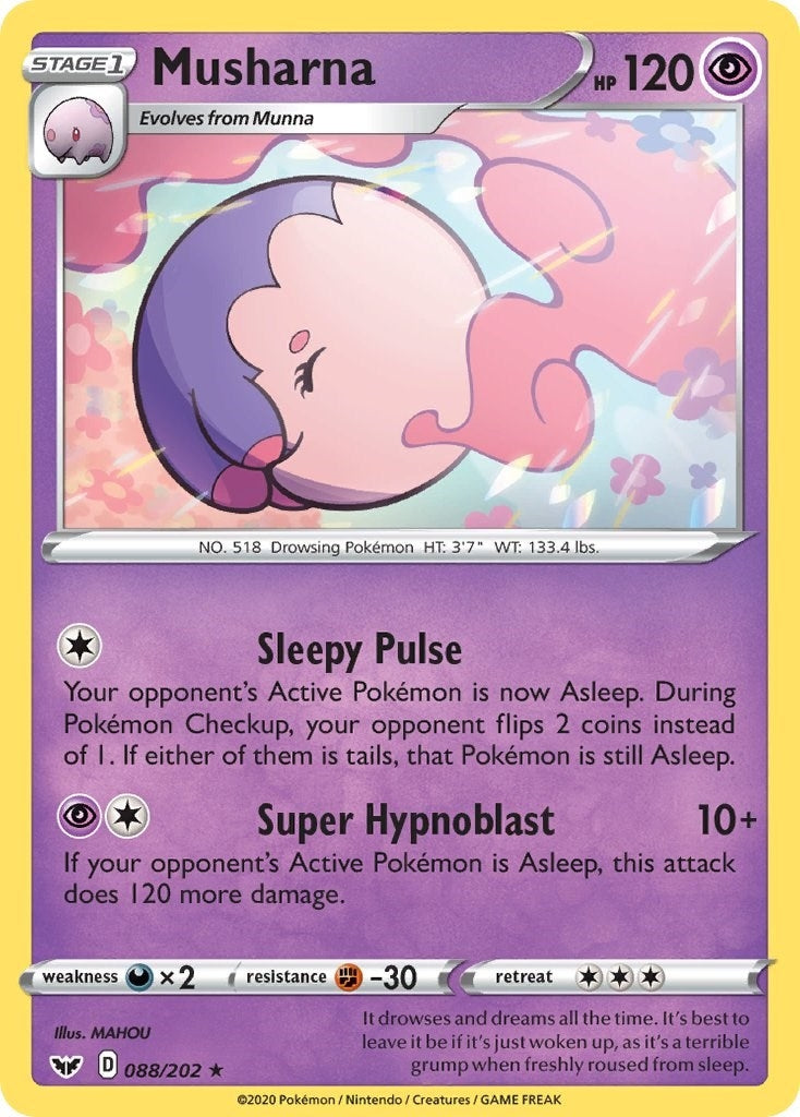 Image for Musharna (088/202) (SWSH01: Sword & Shield Base Set) (SWSH01) - Pokemon
