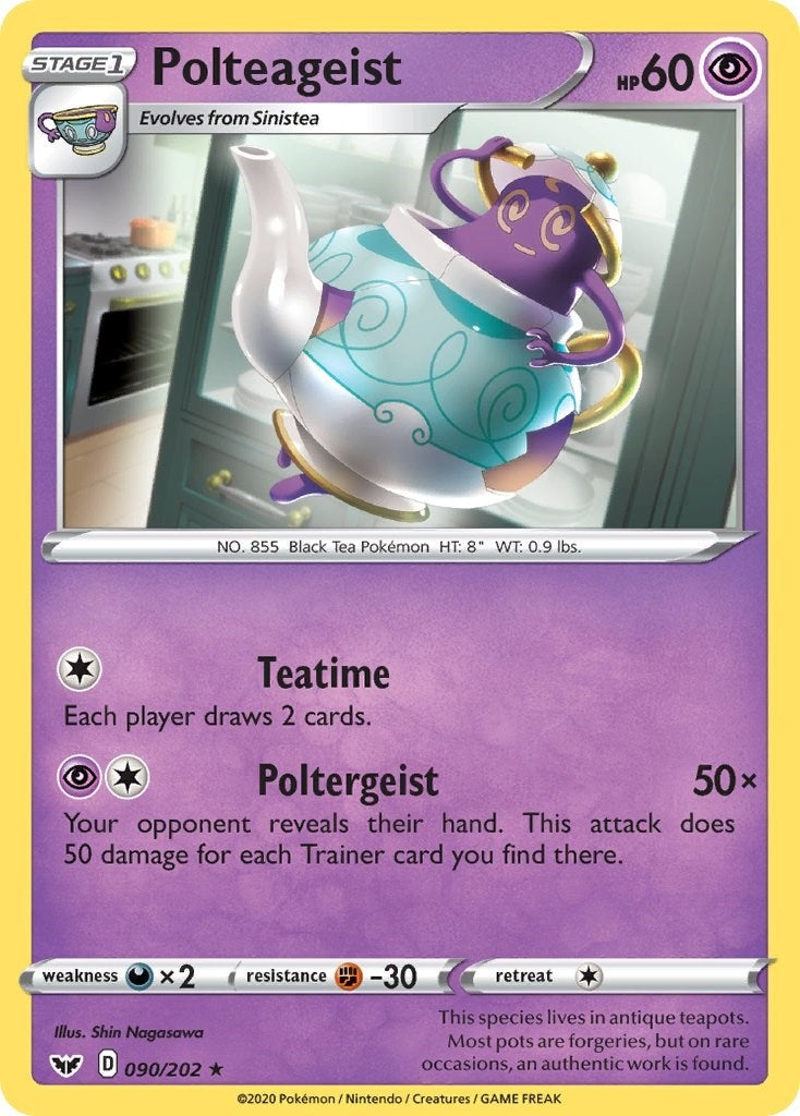 Image for Polteageist (090/202) (SWSH01: Sword & Shield Base Set) (SWSH01) - Pokemon