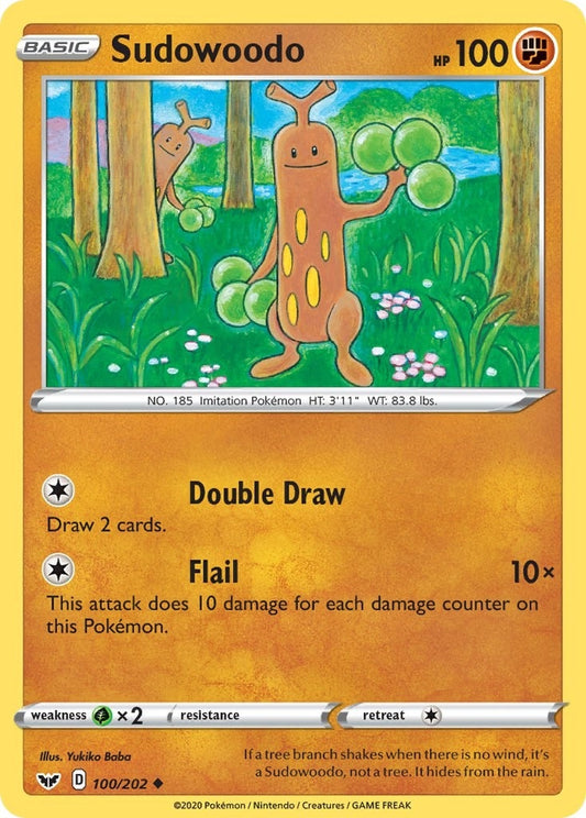 Image for Sudowoodo (100/202) (SWSH01: Sword & Shield Base Set) (SWSH01) - Pokemon