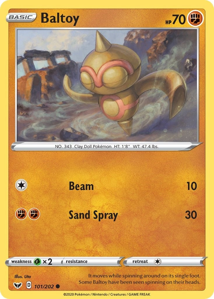 Image for Baltoy (101) (101/202) (SWSH01: Sword & Shield Base Set) (SWSH01) - Pokemon