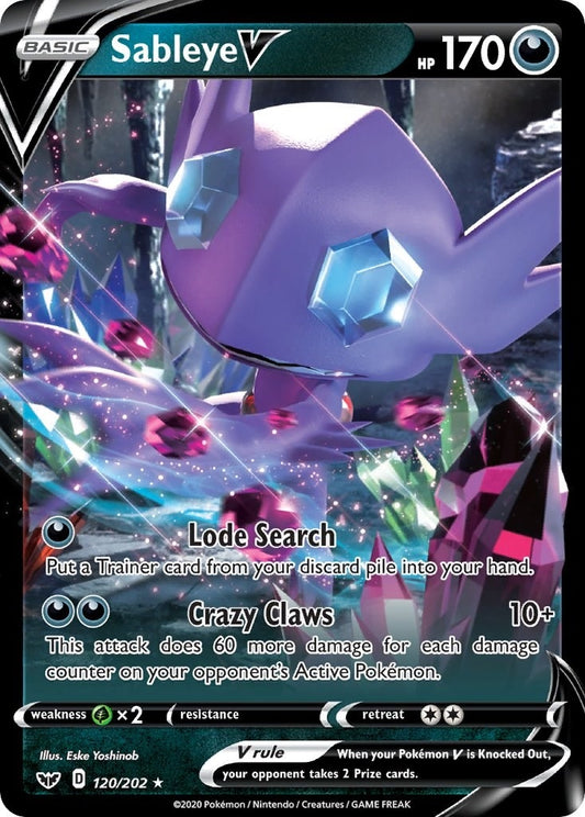 Image for Sableye V (120/202) (SWSH01: Sword & Shield Base Set) (SWSH01) - Pokemon