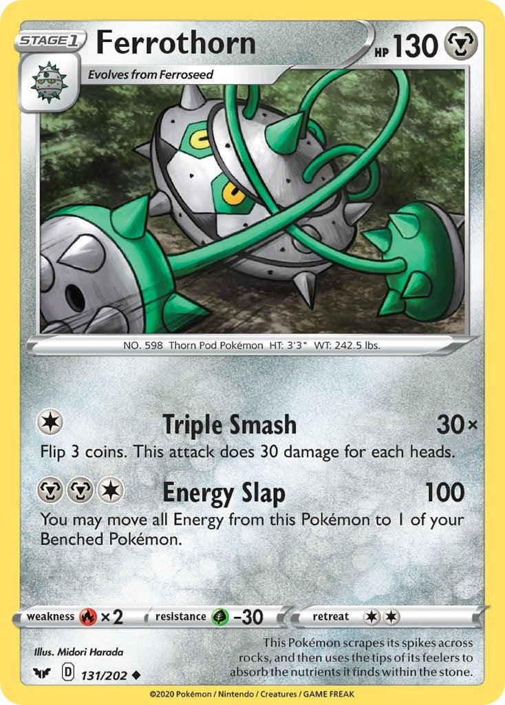 Image for Ferrothorn (131/202) (SWSH01: Sword & Shield Base Set) (SWSH01) - Pokemon