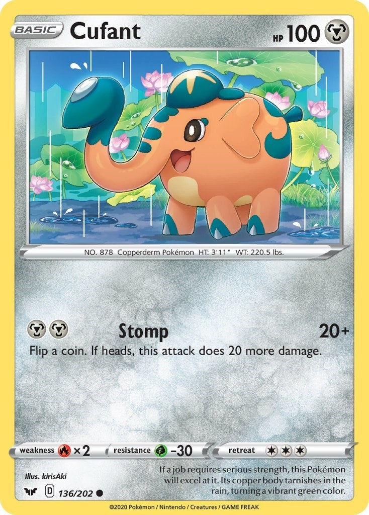 Image for Cufant (136/202) (SWSH01: Sword & Shield Base Set) (SWSH01) - Pokemon