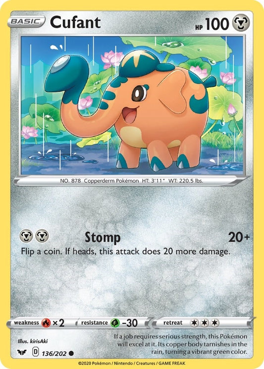 Image for Cufant (136/202) (SWSH01: Sword & Shield Base Set) (SWSH01) - Pokemon