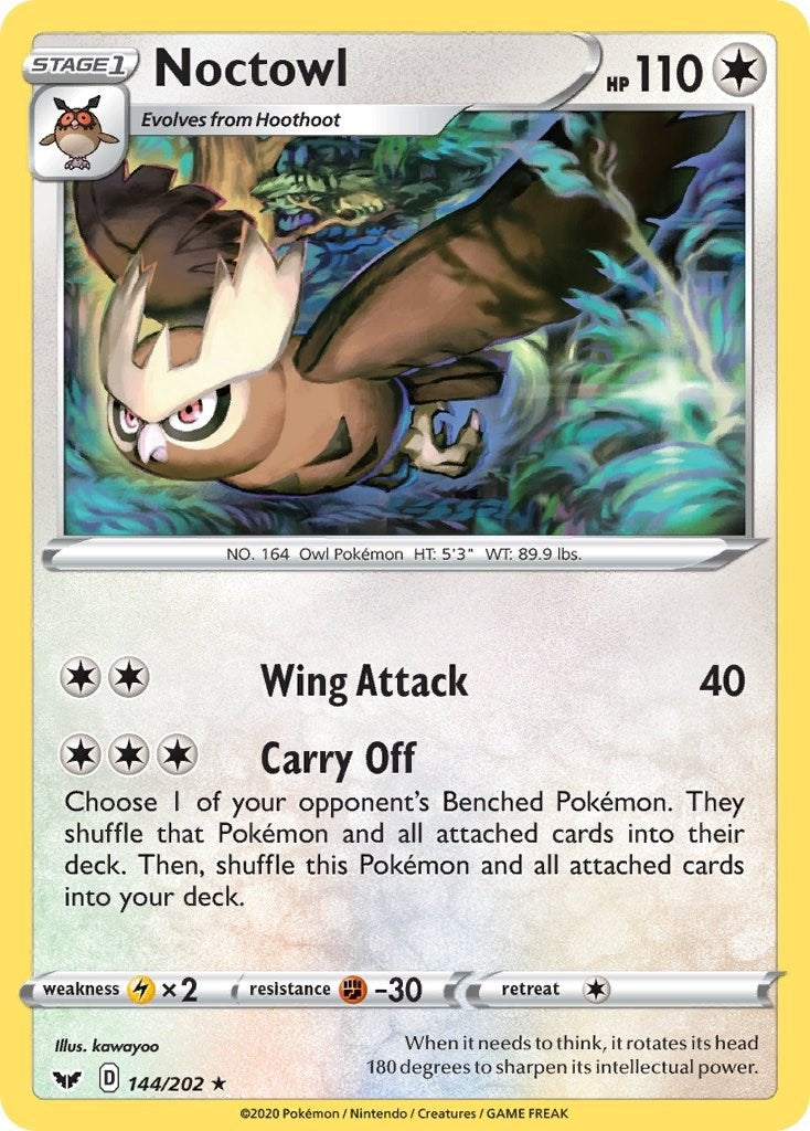 Image for Noctowl (144/202) (SWSH01: Sword & Shield Base Set) (SWSH01) - Pokemon