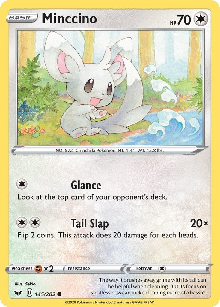 Image for Minccino (145) (145/202) (SWSH01: Sword & Shield Base Set) (SWSH01) - Pokemon