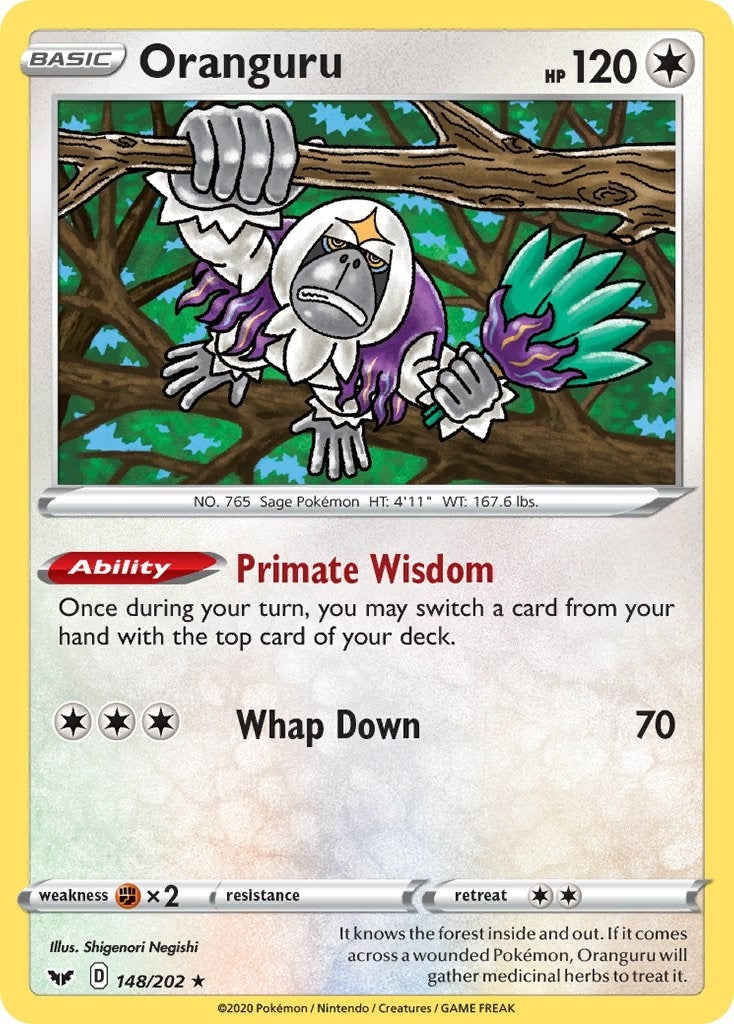 Image for Oranguru (148/202) (SWSH01: Sword & Shield Base Set) (SWSH01) - Pokemon