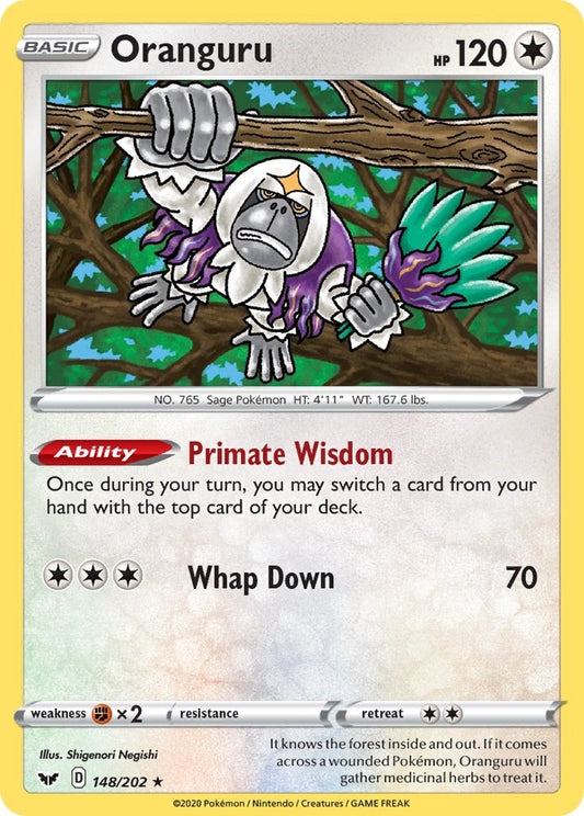 Image for Oranguru (148/202) (SWSH01: Sword & Shield Base Set) (SWSH01) - Pokemon