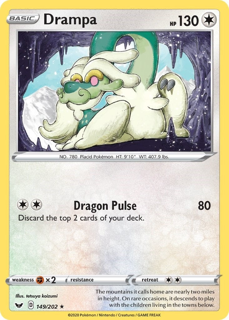 Image for Drampa (149/202) (SWSH01: Sword & Shield Base Set) (SWSH01) - Pokemon