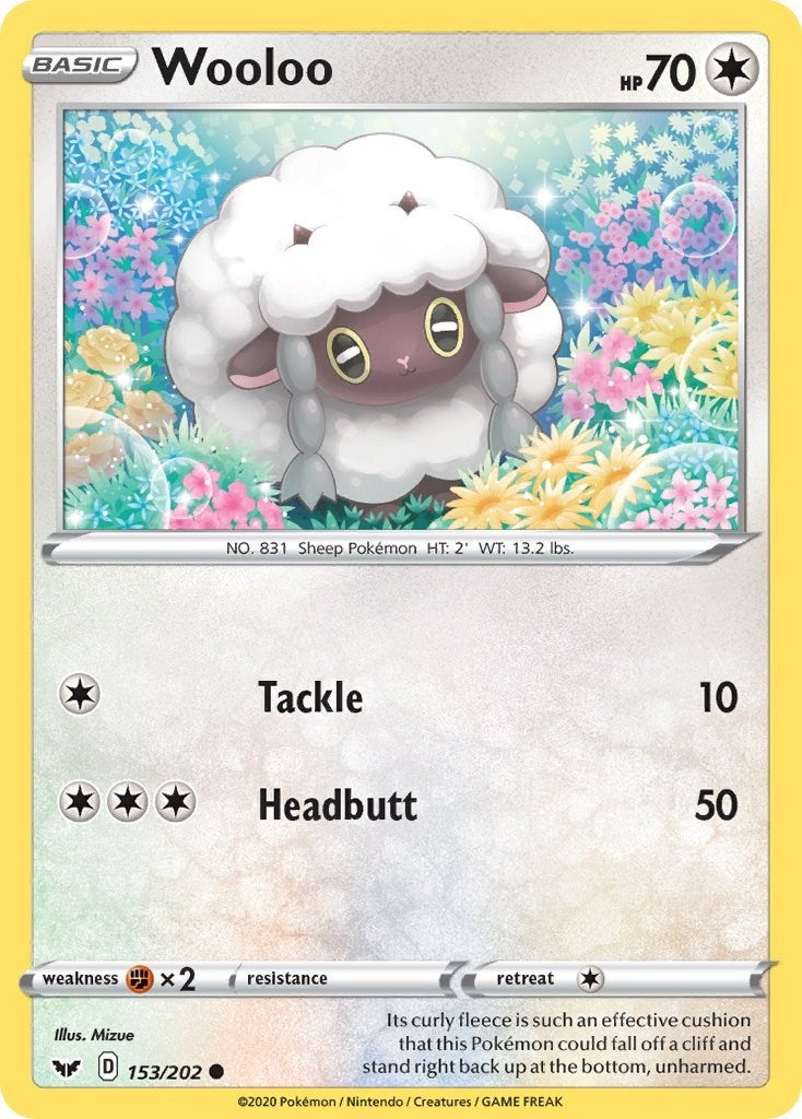 Image for Wooloo (153) (153/202) (SWSH01: Sword & Shield Base Set) (SWSH01) - Pokemon