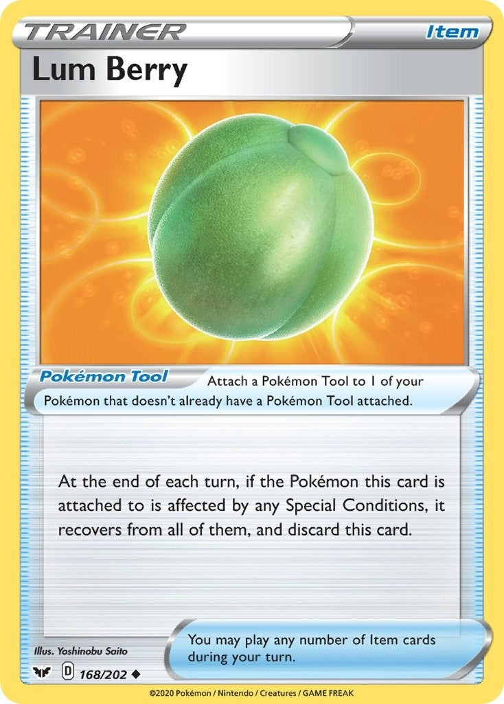Image for Lum Berry (168/202) (SWSH01: Sword & Shield Base Set) (SWSH01) - Pokemon