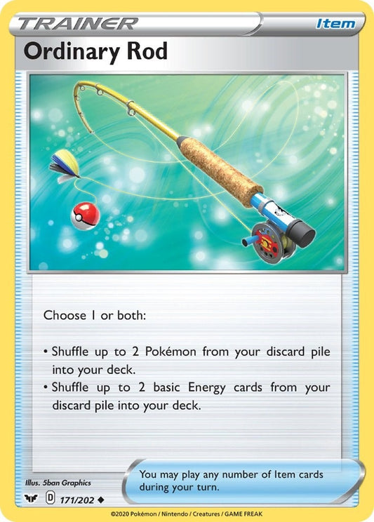 Image for Ordinary Rod (171/202) (SWSH01: Sword & Shield Base Set) (SWSH01) - Pokemon