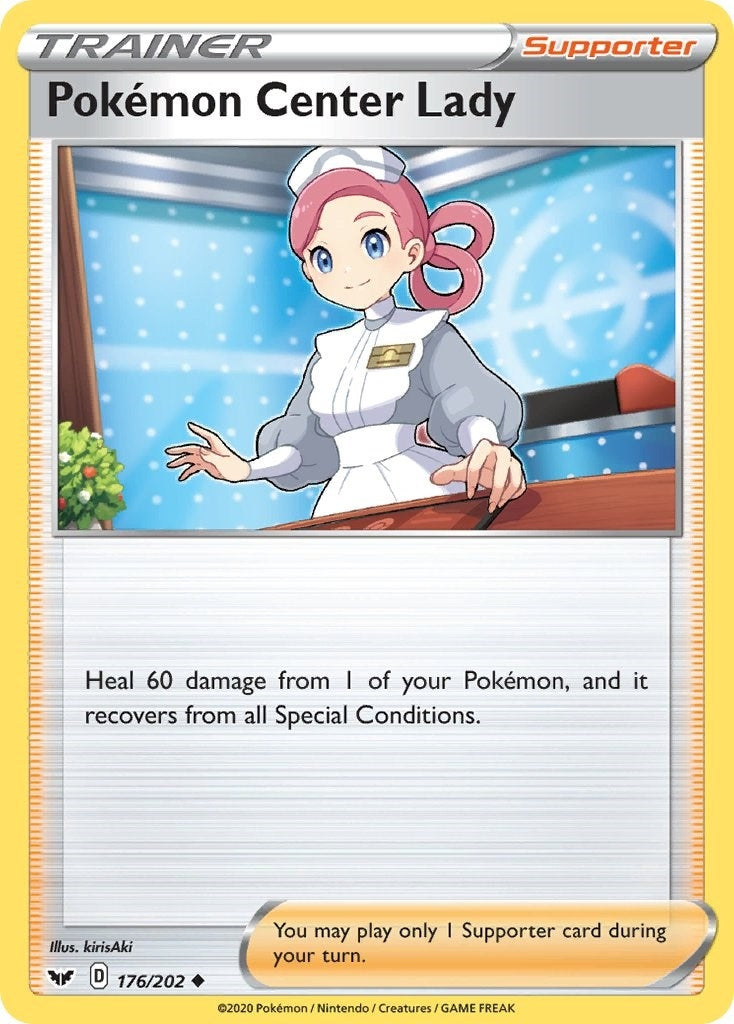 Image for Pokemon Center Lady (176/202) (SWSH01: Sword & Shield Base Set) (SWSH01) - Pokemon