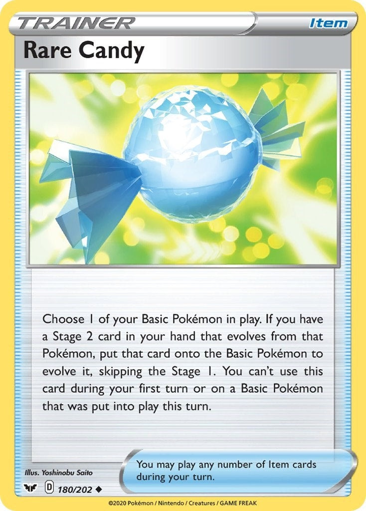 Image for Rare Candy (180/202) (SWSH01: Sword & Shield Base Set) (SWSH01) - Pokemon