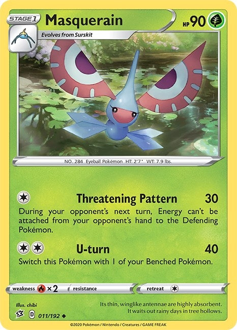 Image for Masquerain (011/192) (SWSH02: Rebel Clash) (SWSH02) - Pokemon