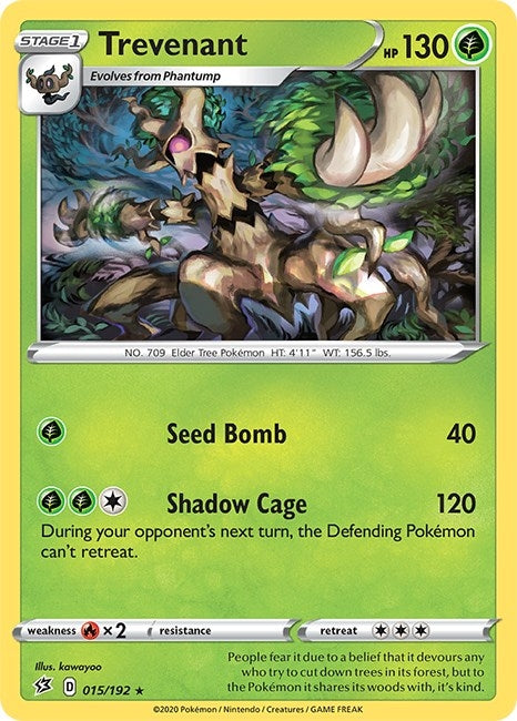Image for Trevenant (015/192) (SWSH02: Rebel Clash) (SWSH02) - Pokemon