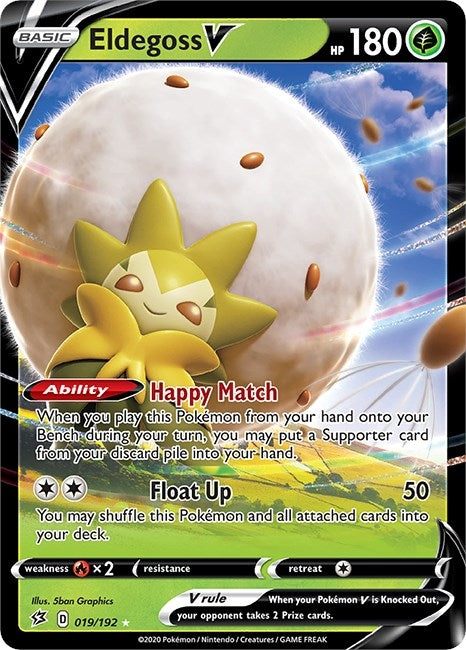 Image for Eldegoss V (019/192) (SWSH02: Rebel Clash) (SWSH02) - Pokemon