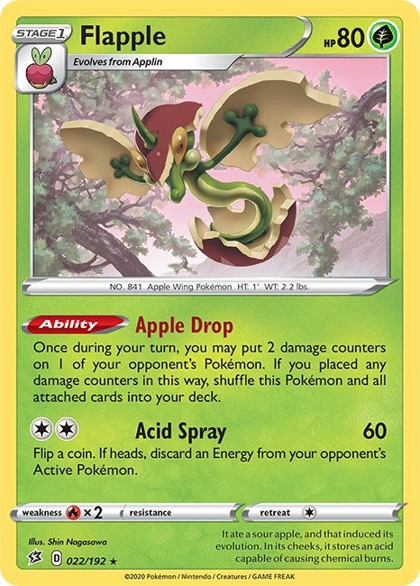 Image for Flapple (022/192) (SWSH02: Rebel Clash) (SWSH02) - Pokemon