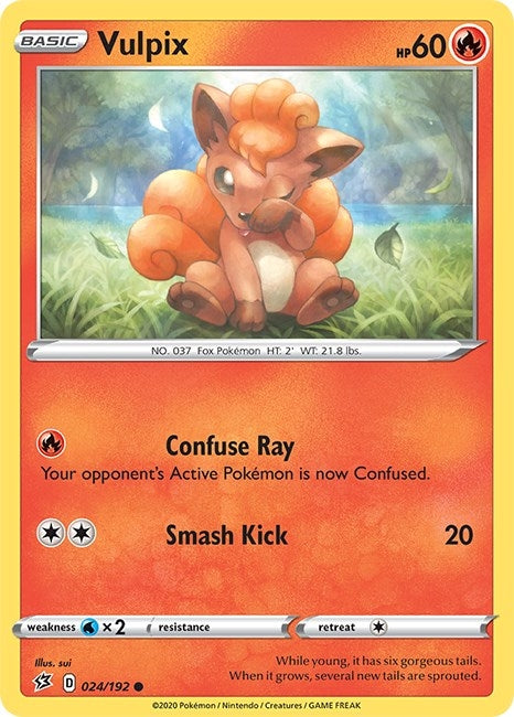 Image for Vulpix (024/192) (SWSH02: Rebel Clash) (SWSH02) - Pokemon