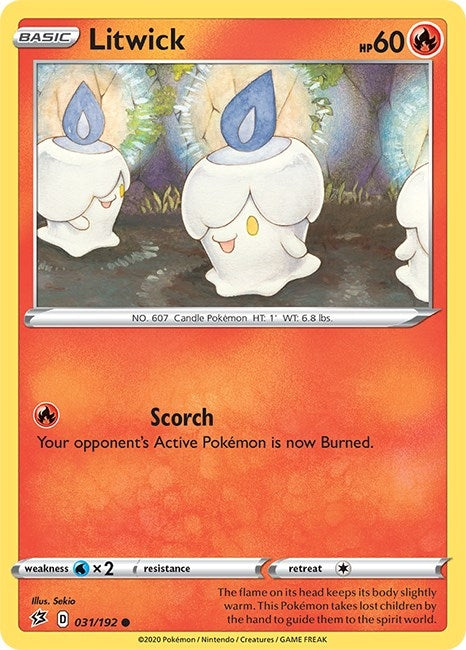 Image for Litwick (031/192) (SWSH02: Rebel Clash) (SWSH02) - Pokemon