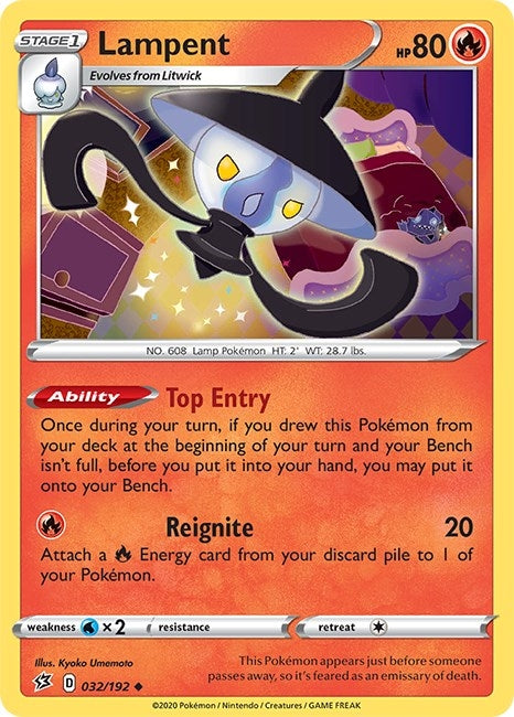 Image for Lampent (032/192) (SWSH02: Rebel Clash) (SWSH02) - Pokemon