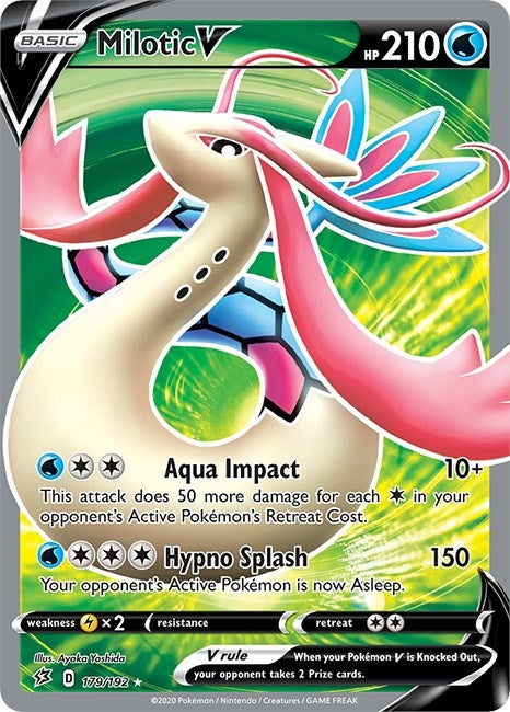 Image for Milotic V (Full Art) (179/192) (SWSH02: Rebel Clash) (SWSH02) - Pokemon