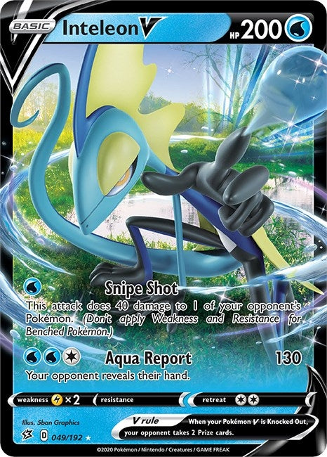 Image for Inteleon V (049/192) (SWSH02: Rebel Clash) (SWSH02) - Pokemon