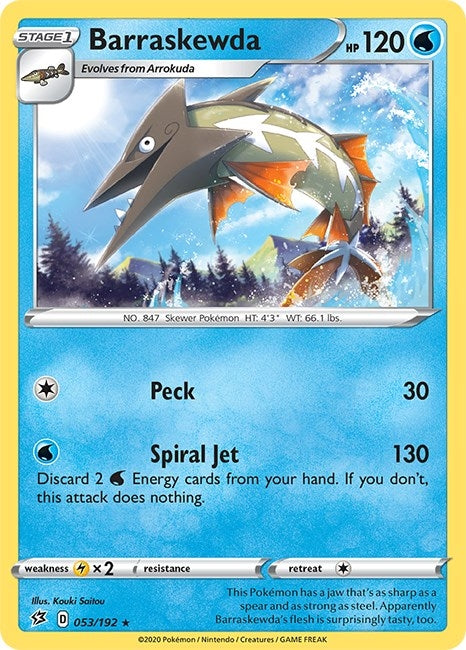 Image for Barraskewda (053/192) (SWSH02: Rebel Clash) (SWSH02) - Pokemon