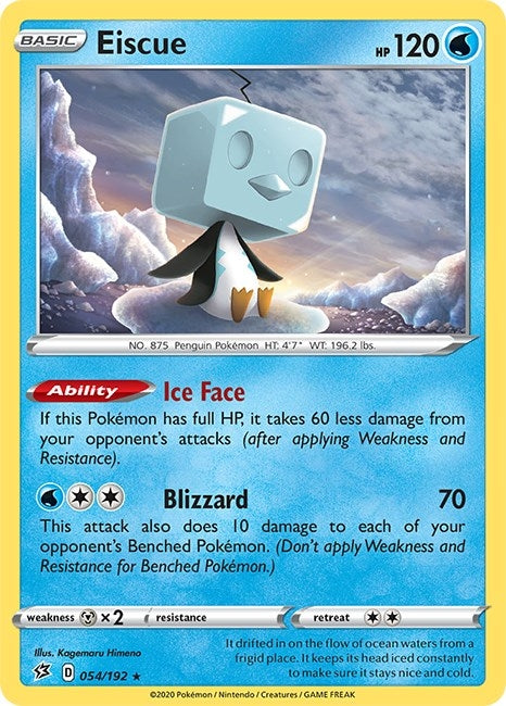 Image for Eiscue (054/192) (SWSH02: Rebel Clash) (SWSH02) - Pokemon