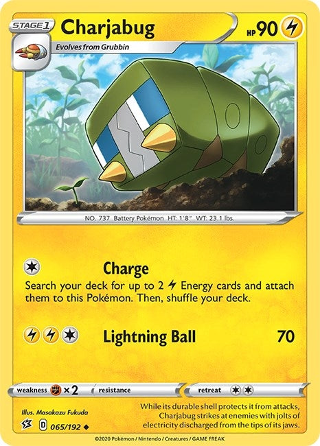 Image for Charjabug (065/192) (SWSH02: Rebel Clash) (SWSH02) - Pokemon