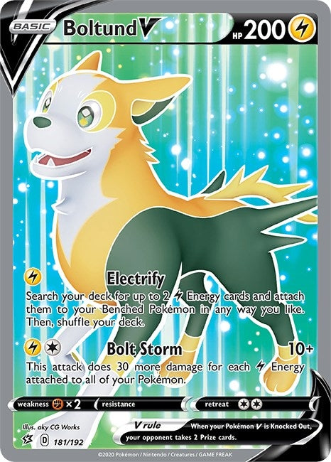 Image for Boltund V (Full Art) (181/192) (SWSH02: Rebel Clash) (SWSH02) - Pokemon