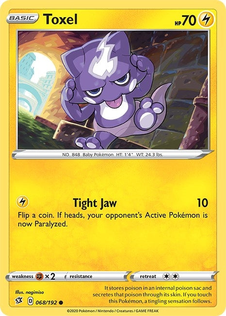 Image for Toxel (068/192) (SWSH02: Rebel Clash) (SWSH02) - Pokemon
