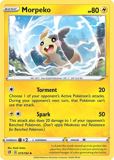 Image for Morpeko (073/192) (SWSH02: Rebel Clash) (SWSH02) - Pokemon