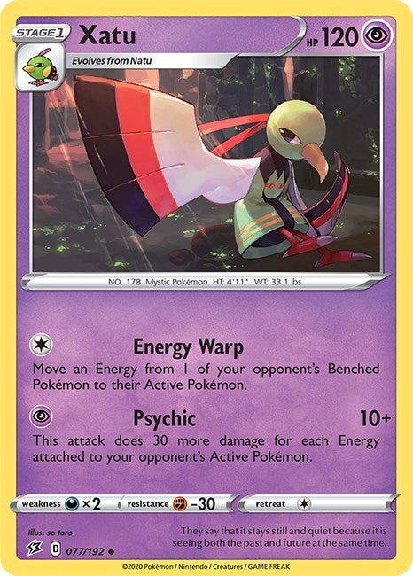 Image for Xatu (077/192) (SWSH02: Rebel Clash) (SWSH02) - Pokemon