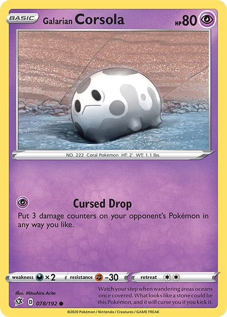 Image for Galarian Corsola (078/192) (SWSH02: Rebel Clash) (SWSH02) - Pokemon