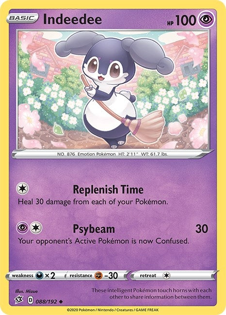 Image for Indeedee (088/192) (SWSH02: Rebel Clash) (SWSH02) - Pokemon