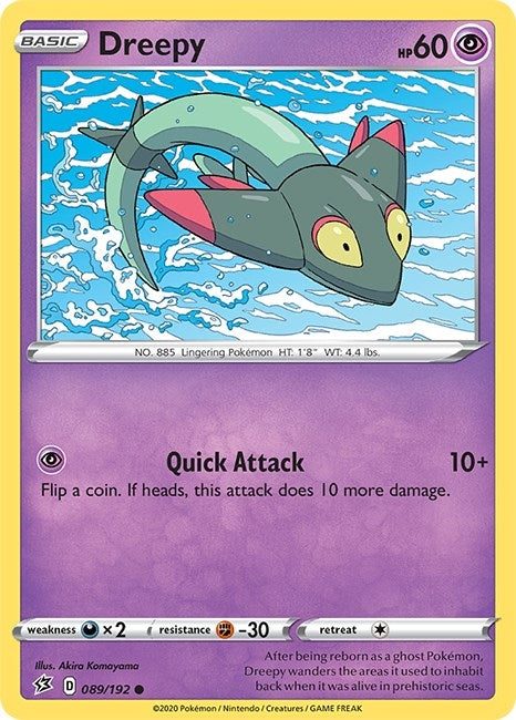 Image for Dreepy (089/192) (SWSH02: Rebel Clash) (SWSH02) - Pokemon