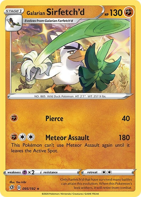 Image for Galarian Sirfetch'd (095/192) (SWSH02: Rebel Clash) (SWSH02) - Pokemon