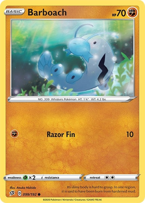 Image for Barboach (099/192) (SWSH02: Rebel Clash) (SWSH02) - Pokemon