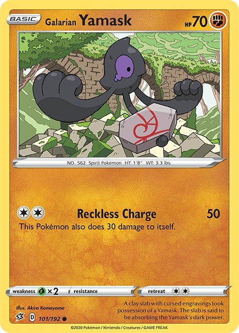 Image for Galarian Yamask (101/192) (SWSH02: Rebel Clash) (SWSH02) - Pokemon
