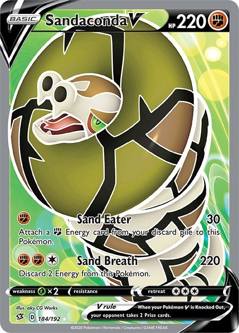 Image for Sandaconda V (Full Art) (184/192) (SWSH02: Rebel Clash) (SWSH02) - Pokemon