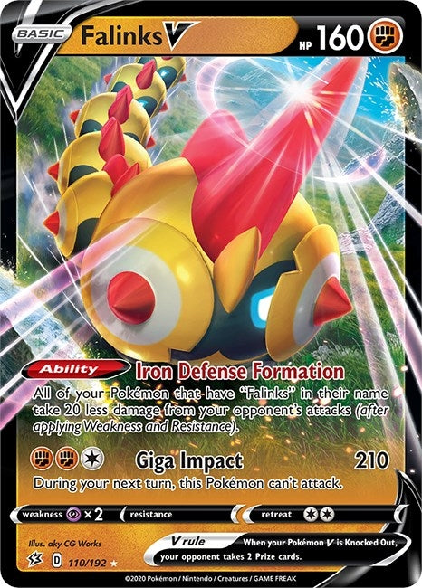 Image for Falinks V (110/192) (SWSH02: Rebel Clash) (SWSH02) - Pokemon