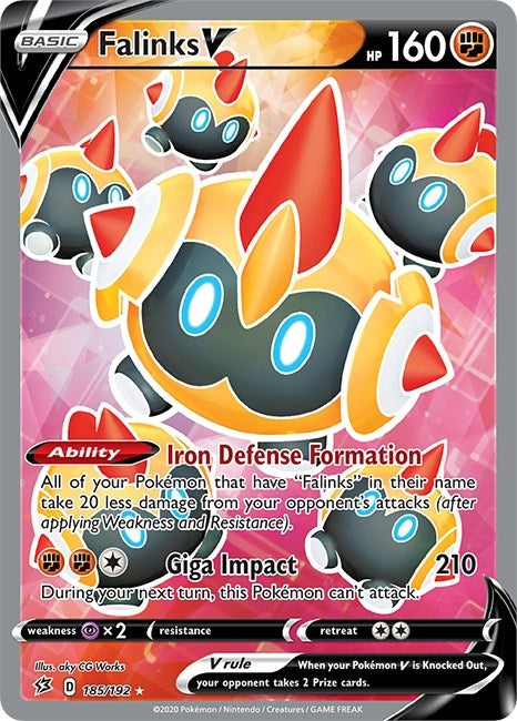 Image for Falinks V (Full Art) (185/192) (SWSH02: Rebel Clash) (SWSH02) - Pokemon