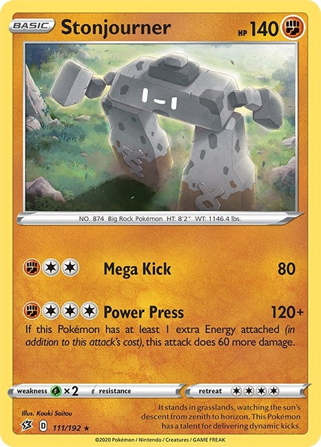 Image for Stonjourner (111/192) (SWSH02: Rebel Clash) (SWSH02) - Pokemon